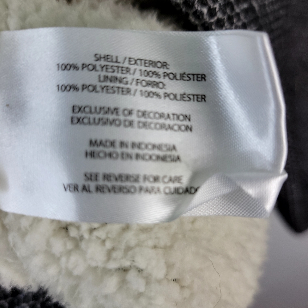 Mens Orvis Sherpa Lined 1/4 Zip Pullover Jacket Size XL Marled Gray/Black - Picture 7 of 9